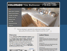 Tablet Screenshot of colorado-tile-bullnose.com
